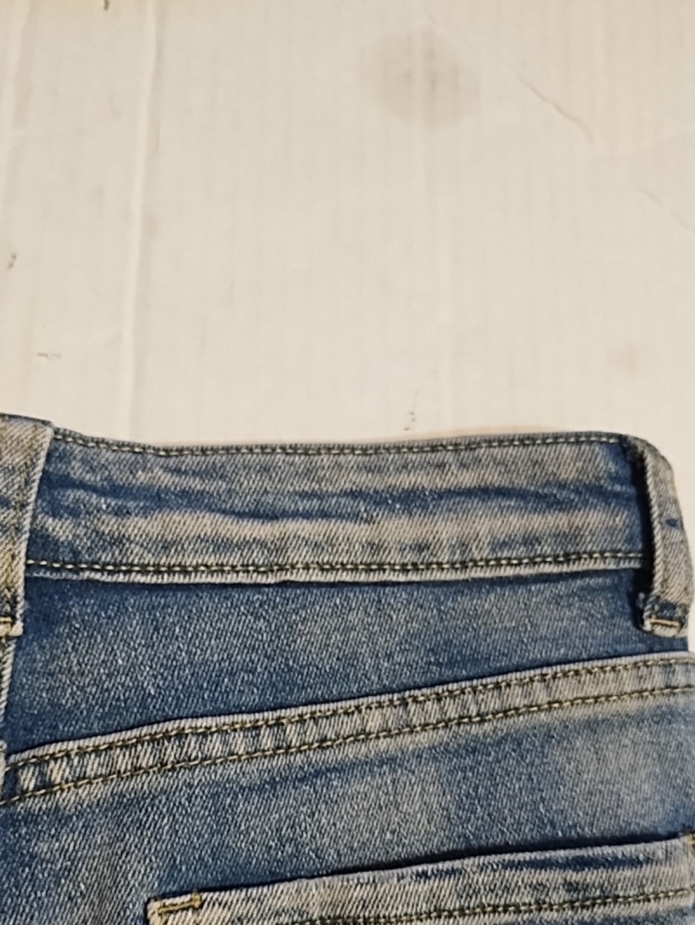 Blue Distressed Denim Women's Shorts (S) - Picture 12 of 16